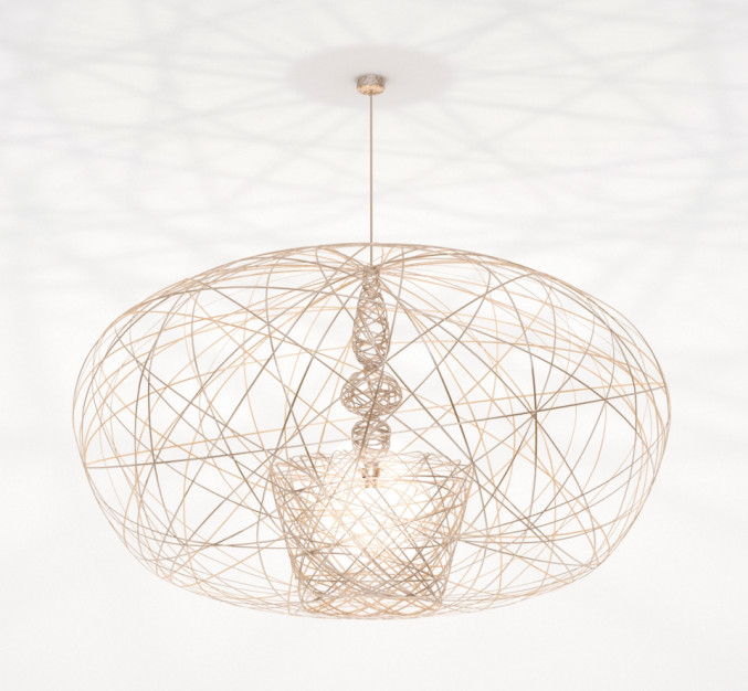 Lichtornament plafondverlichting cetus large goud Lichtornament plafondverlichting cetus large goud, carbon decoratie