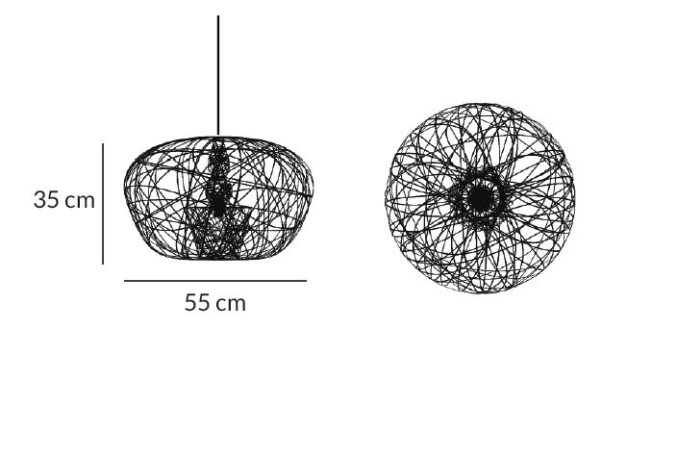 Lichtornament plafondverlichting cetus small afmetingen Lichtornament plafondverlichting cetus small afmetingen, carbon decoratie