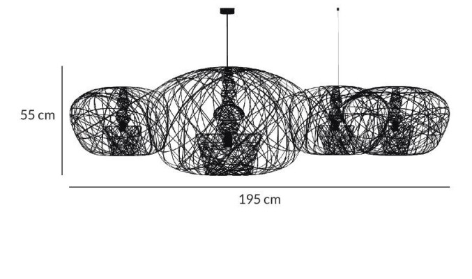 Lichtornament plafondverlichting combinatie 2 zijaanzicht afmetingen Lichtornament plafondverlichting combinatie 2 zijaanzicht afmetingen, carbon decoratie