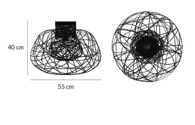 lichtornament plafondverlichting indus zwart afmetingen, carbon decoratie