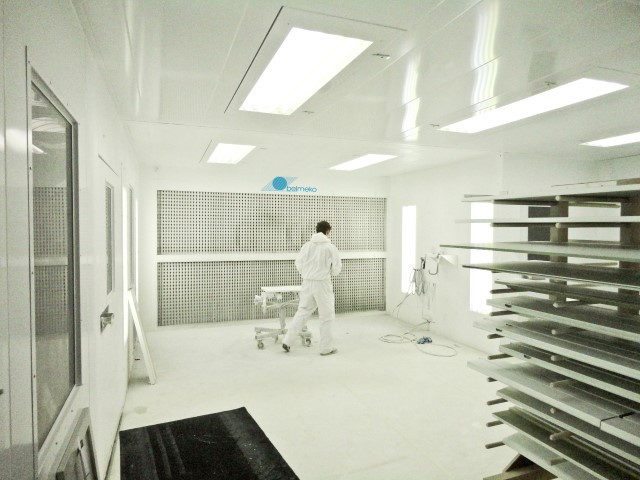 Coating installation for wood interior and furniture Coating installation for wood interior and furniture