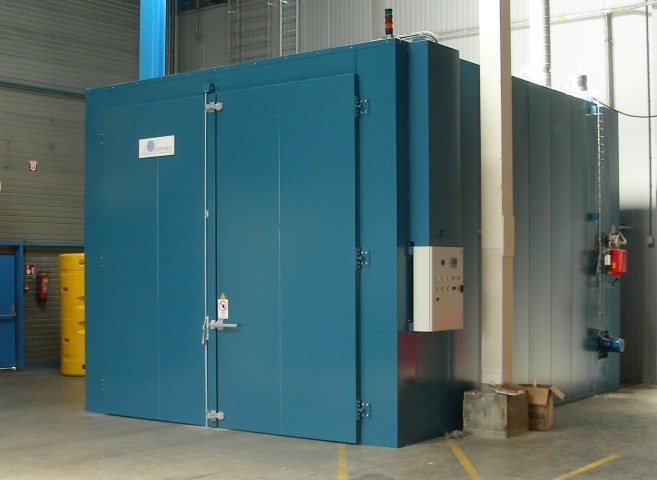Thermische behandeling met gasverwarmde thermofixeeroven Thermische behandeling met gasverwarmde thermofixeeroven
