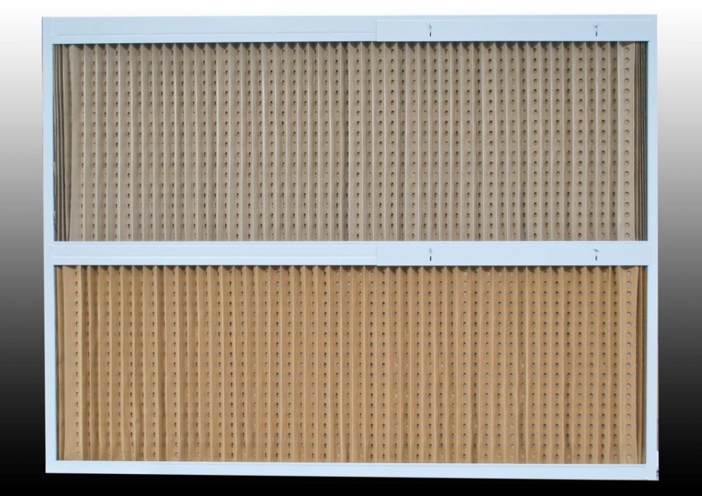 Droge spuitwand met andreafilter