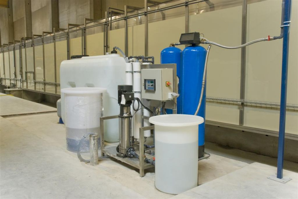 Deionized water installation for the pre-treatment