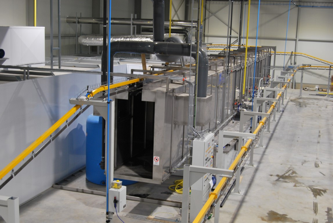 Surface treatment tunnel 