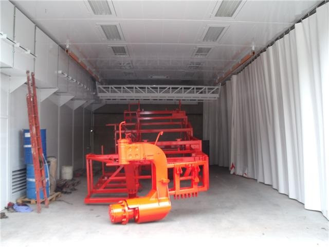 Wascabine voor landbouwmachines