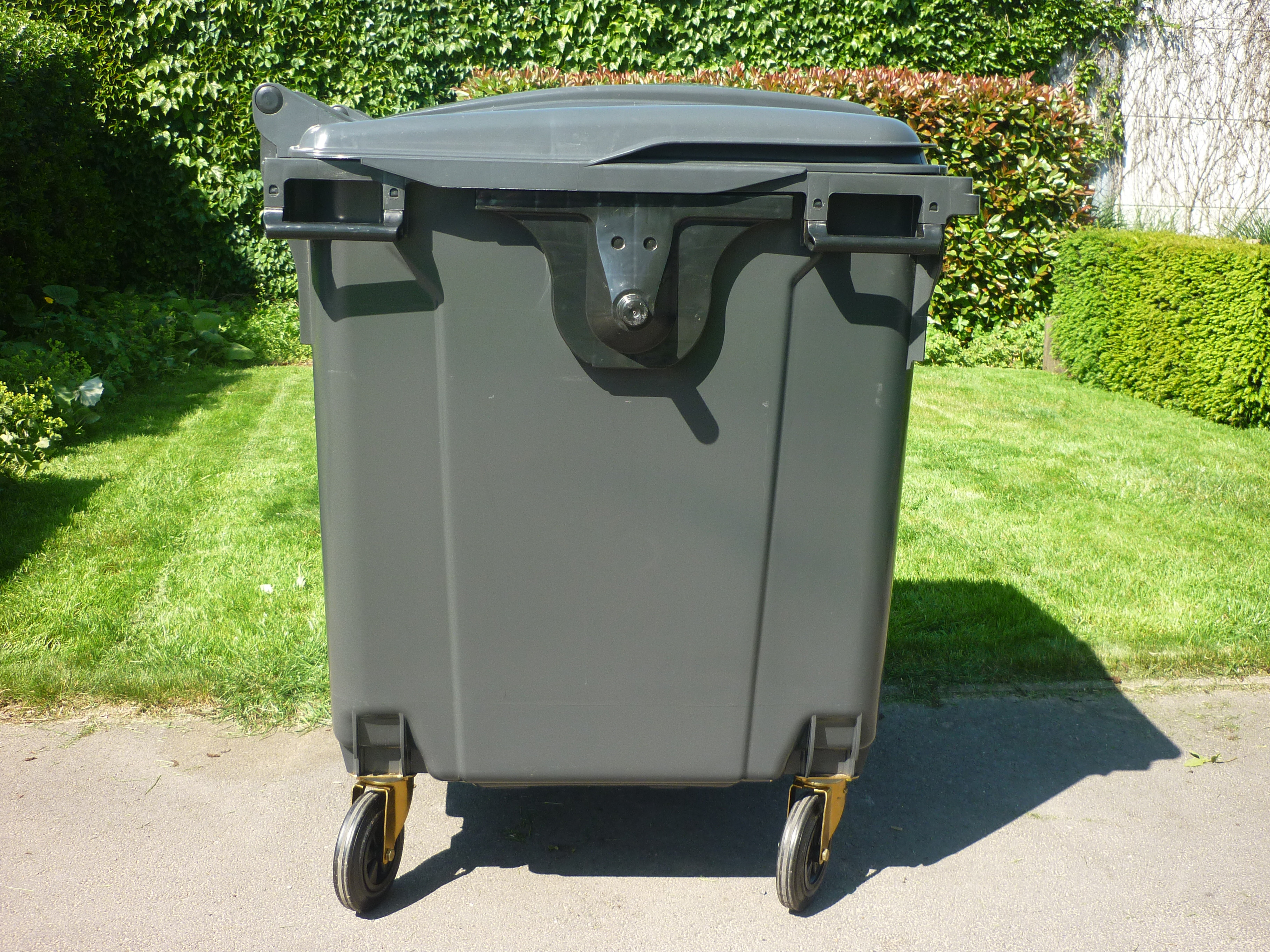 Rolcontainer 1100L zijkant