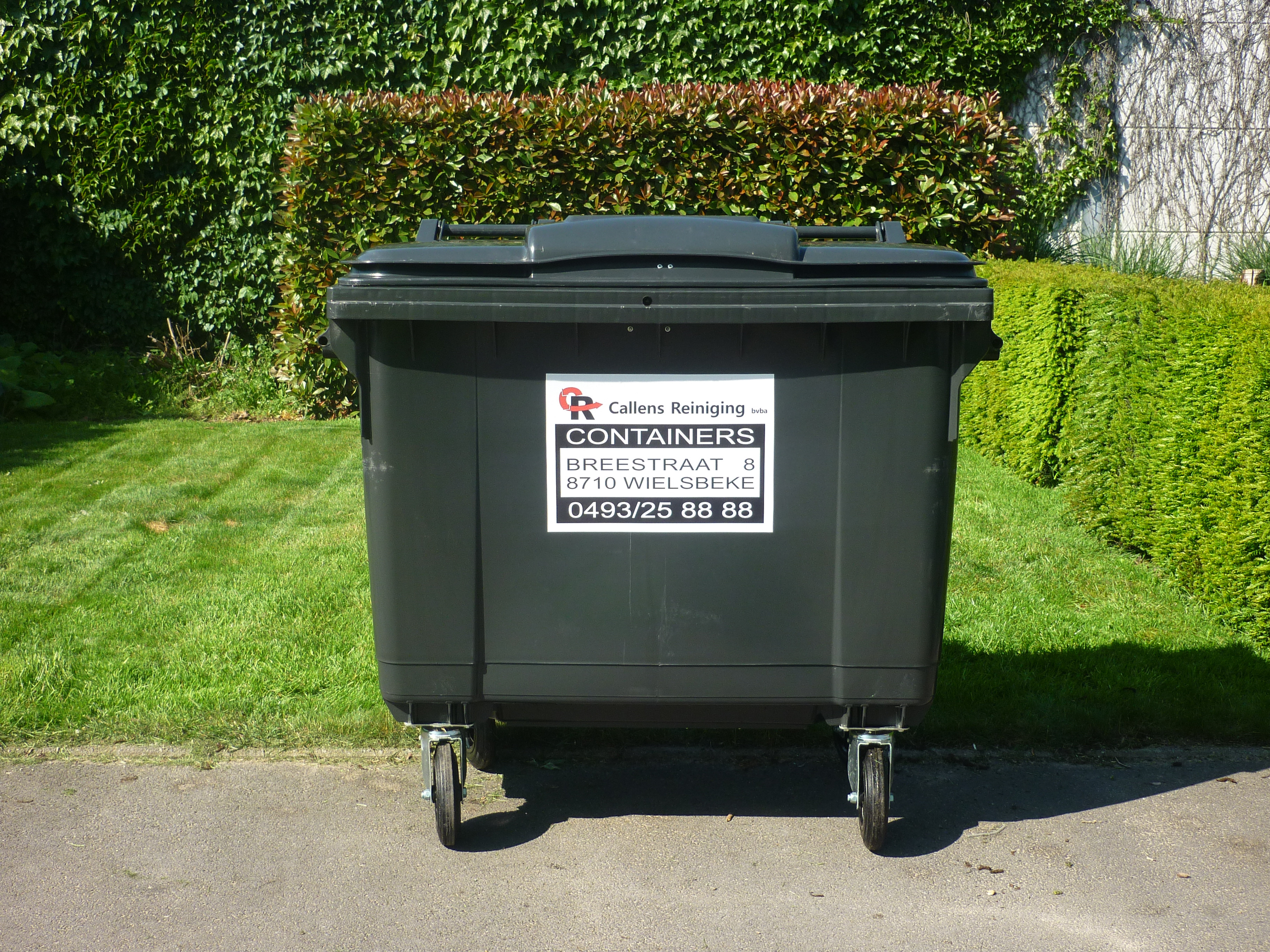 Rolcontainer 660L voorkant