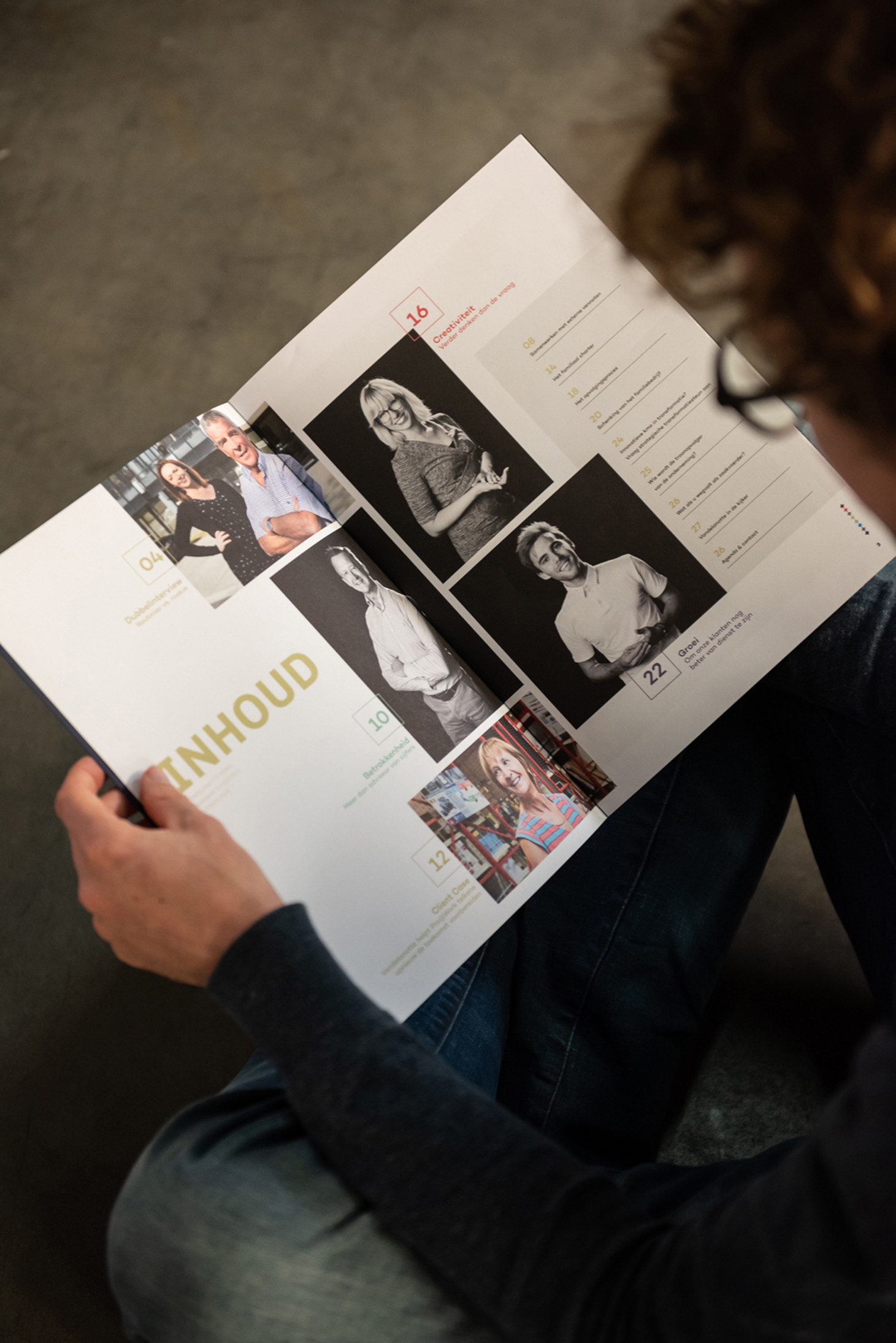 In een blad is het belangrijk om verschillende rubrieken te combineren