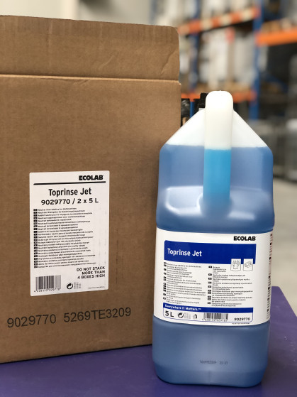 Ecolab Toprinse Jet 2x5l Ecolab Toprinse Jet, naglansproduct speciaal voor glas en zacht naspoelwater, ook geschikt voor...