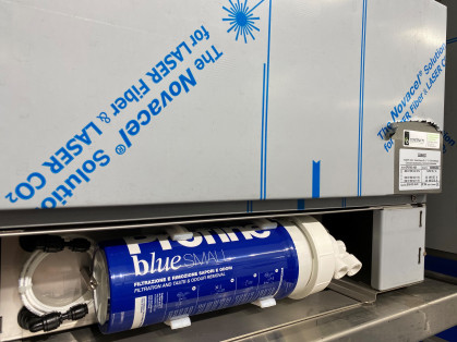 Cartridge profine carbon block BLUE SMALL. Minstens om de 6 maand moet patroon vervangen worden...
