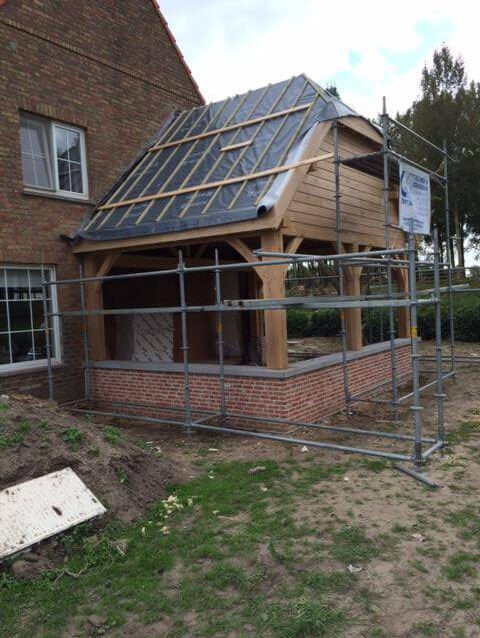 Afwerken eiken bijgebouw - Cocquyt E&K in samenwerking met Cornelis Hout - 1