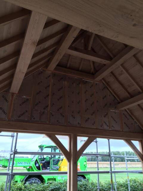 Dakstructuur eiken aanbouw - Cocquyt E&K in samenwerking met Cornelis Hout - 2