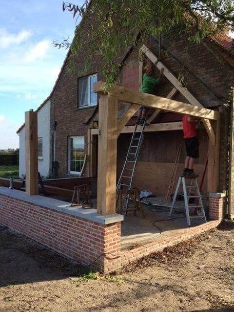 Opbouw eiken bijgebouw - Cocquyt E&K in samenwerking met Cornelis Hout - 1