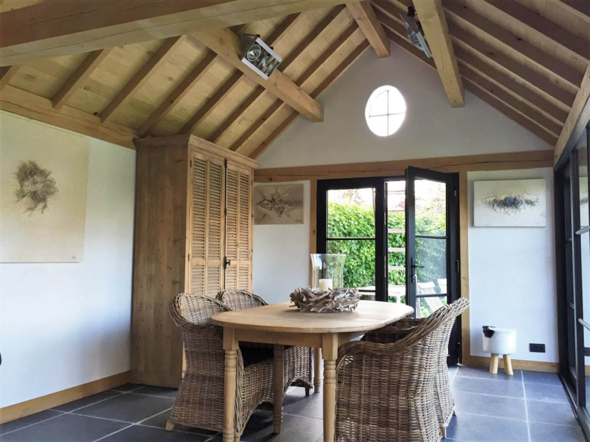 vanhauwood - eikenhouten bijgebouw eiken bijgebouw - interieur