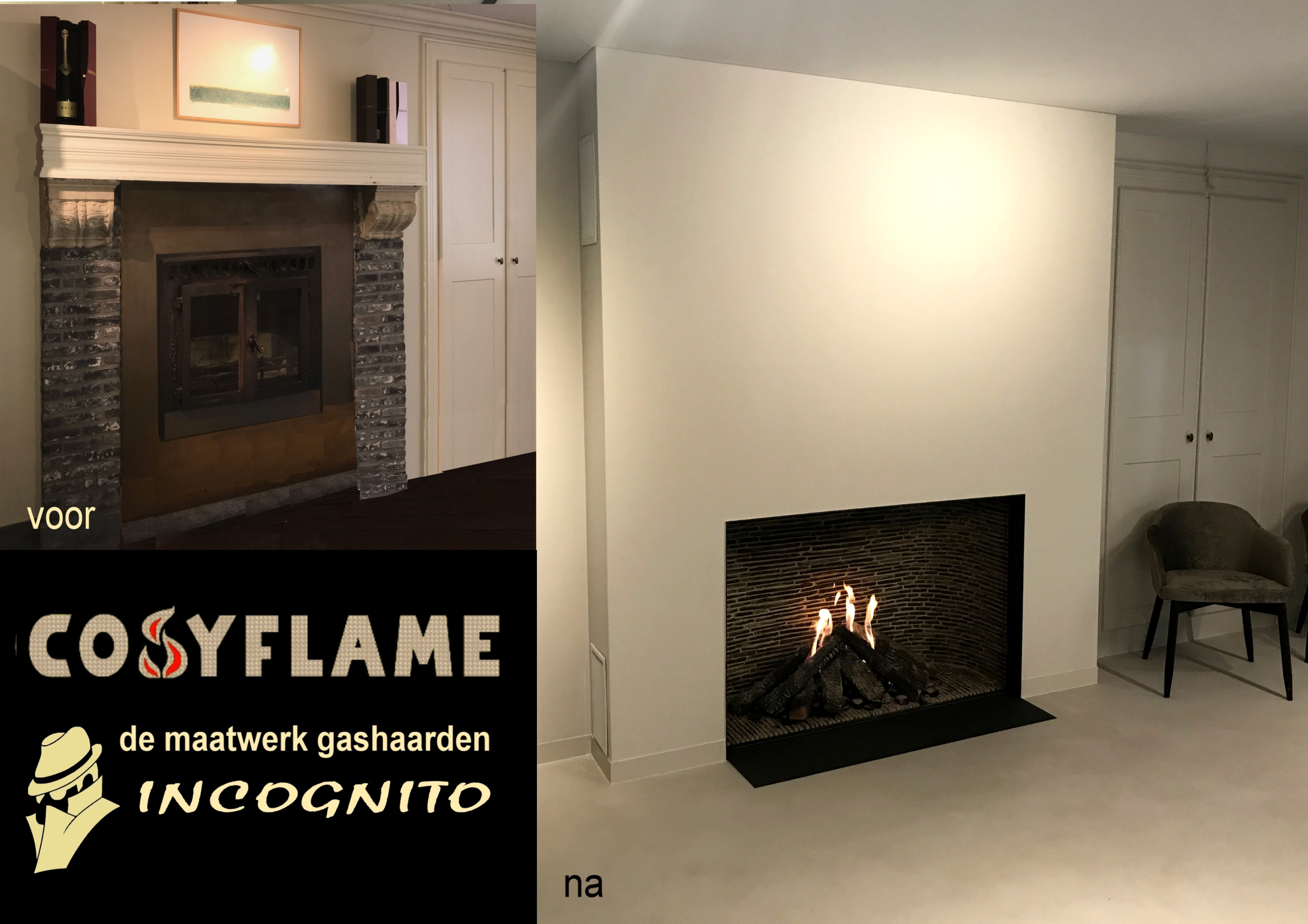 Cosyflame-2018-11-25 voor-na SP cassette strak brasseriie