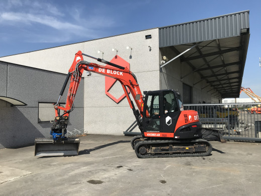 Kubota KX080 minigraver 8 ton met tiltrotator CW10 3