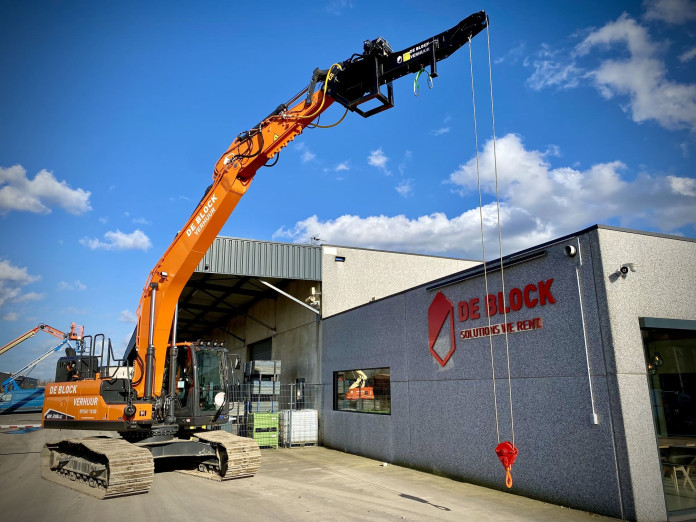 1487 Verlengjib 3,1m met hydraulische lier 5t CW40 2