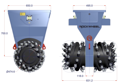 Demolitionfrees kranen 13-21 ton CW30 Rockwheel D15
