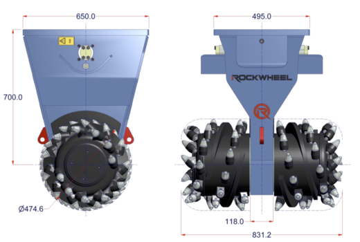 Demolitionfrees kranen 13-21 ton CW30 Rockwheel D15