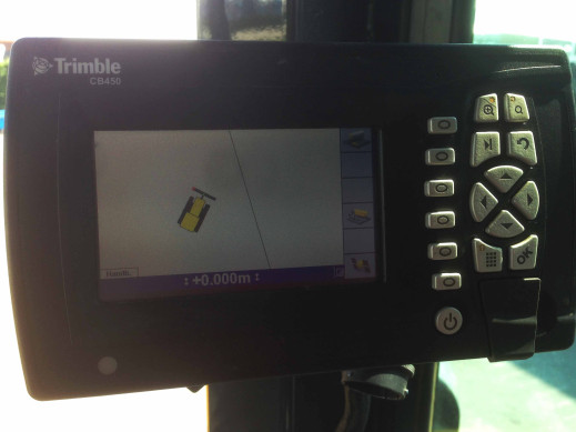 Trimble controlebox bulldozer