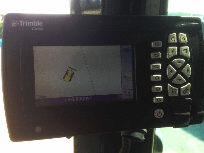 Trimble controlebox bulldozer
