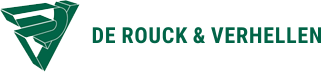 Logo De Rouck & Verhellen groen tekst png