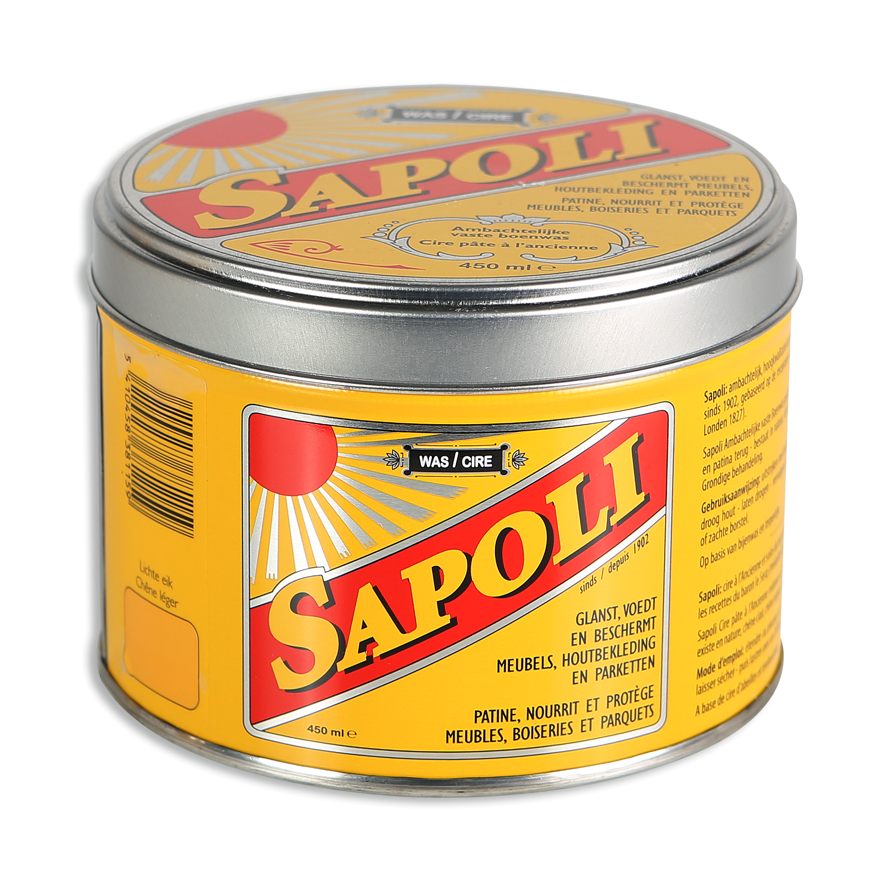 SAPOLI SOLID WAX LIGHT OAK