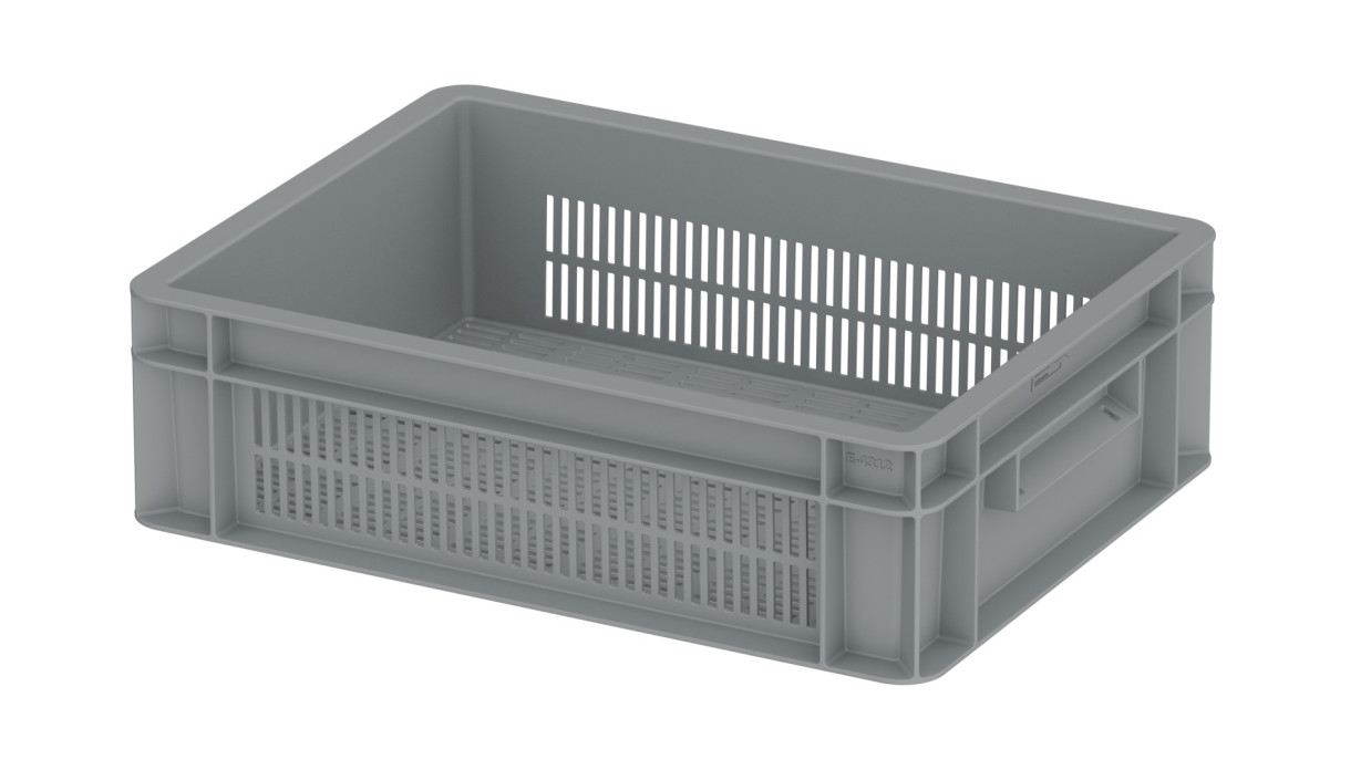 Stackable euronorm box, ventilated reinforced bottom - 300x200 mm - E4312-0050
