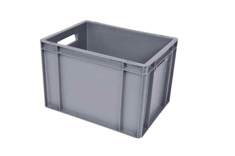 Stackable euronorm box, closed reinforced bottom and closed sides - 400x300 mm - E4327-4120 Stackable euronorm box, closed reinforced bottom and closed sides - 400x300 mm - E4327-4120