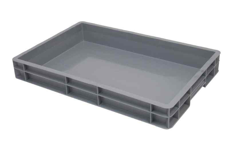 Stackable euronorm box, closed bottom and closed sides - 600x400 mm - E6408-1150 Stackable euronorm box, closed bottom and closed sides - 600x400 mm - E6408-1150