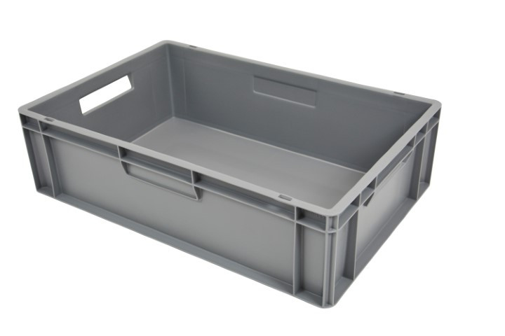 Stapelbare euronorm bak, gesloten bodem en wanden - 300x200 mm - E6417-5120 Stapelbare euronorm bak, gesloten bodem en wanden - 300x200 mm - E6417-5120