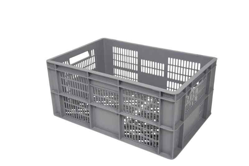 Stackable euronorm box, ventilated bottom and ventilated sides - 600x400 mm - E6427-2020