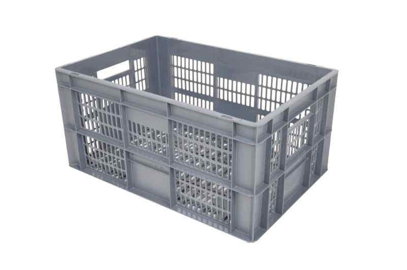 Stapelbare euronorm bak, geventileerde bodem en wanden - 600x400 mm - E6429-2020