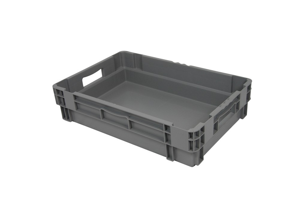 Stackable, 50 % nestable box, closed bottom and sides - 70% nestable bi-color - PV6414-5120