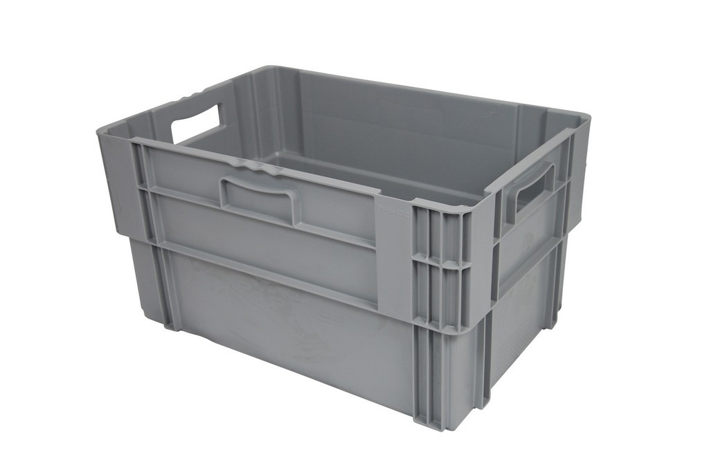 Bac gerbable et 50 % emboîtable, fond et parois pleins - 80% emboîtable bi-color - PV6432-5120