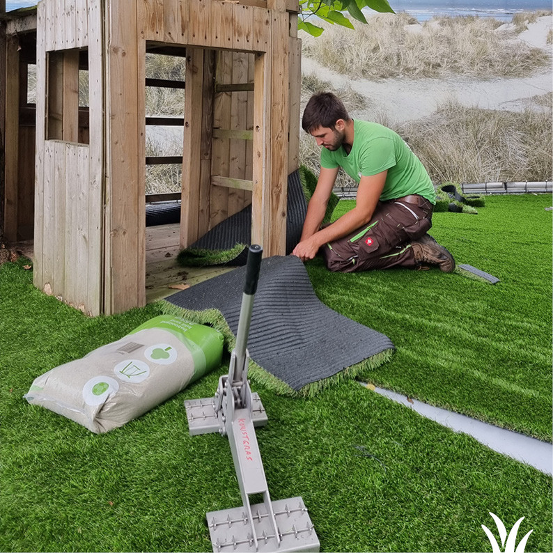 Van eerste idee tot prachtig eindresultaat - Grasmeester kunstgras