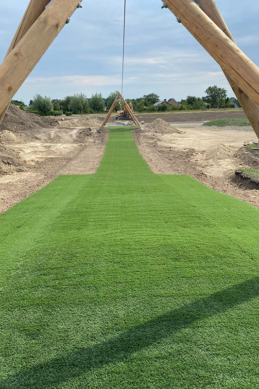 Na plaatsing hybride kunstgras Verda Vivanta | Grasmeester kunstgras Na plaatsing hybride kunstgras Verda Vivanta | Grasmeester kunstgras