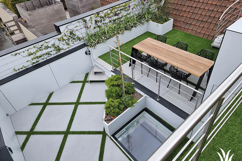 Kunstgras geschikt voor een terras, appartement (balkon) of dak Kunstgras geschikt voor een terras, appartement (balkon) of dak