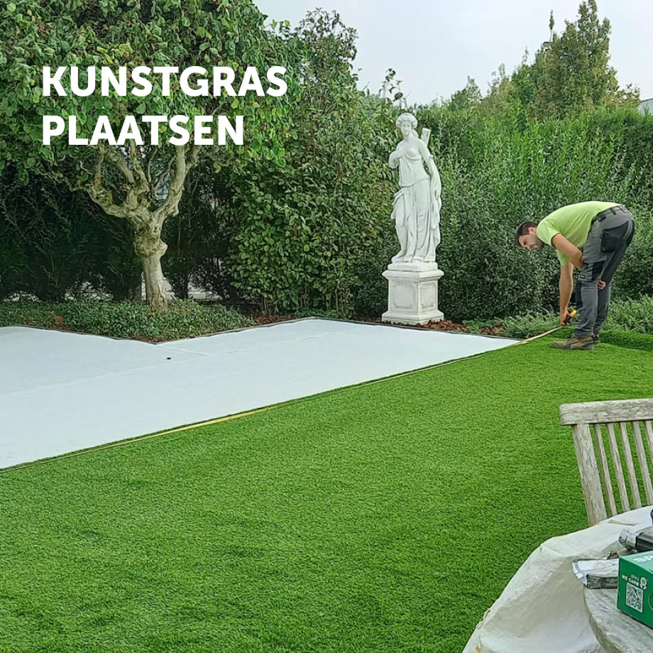 Grasmeester kunstgras - Een prachtig resultaat begint bij een vakkundige plaatsing