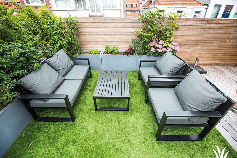 Grasmeester kunstgras geschikt voor appartement - balkon Grasmeester kunstgras geschikt voor appartement - balkon