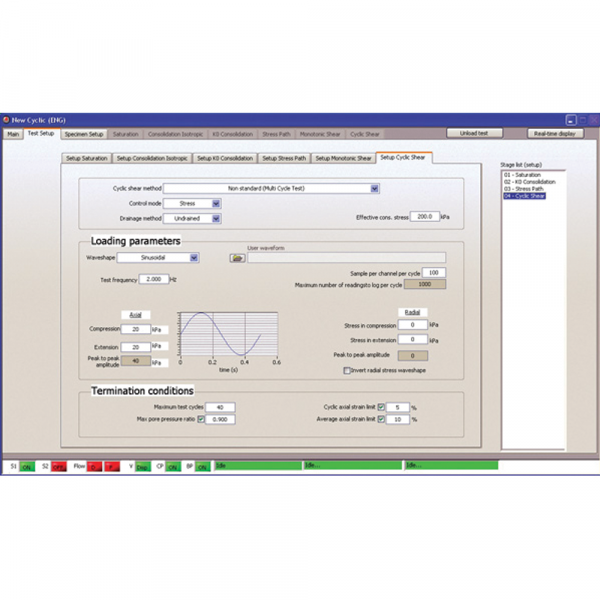 Dynamic Triaxial System DYNATRIAX EmS2