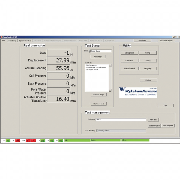 Dynamic Triaxial System DYNATRIAX EmS3