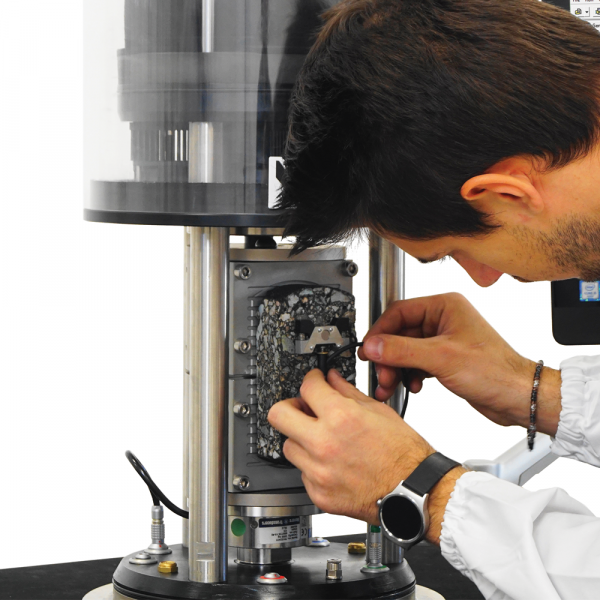 Electro-Mechanically Operated Asphalt Mixture Performance Tester AMPTQube1
