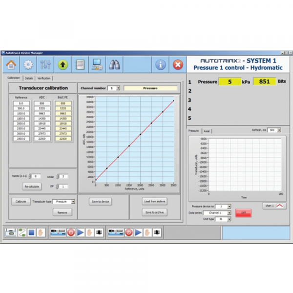 Triaxial test automatic control and processing softwares - AUTOTRIAX EmS1