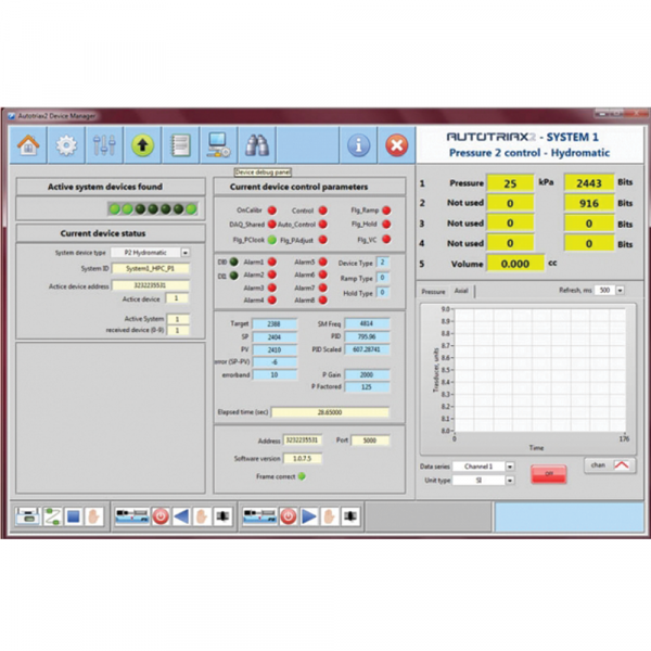 Triaxial test automatic control and processing softwares - AUTOTRIAX EmS4