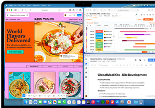 MacBook Air met meerdere geopende apps