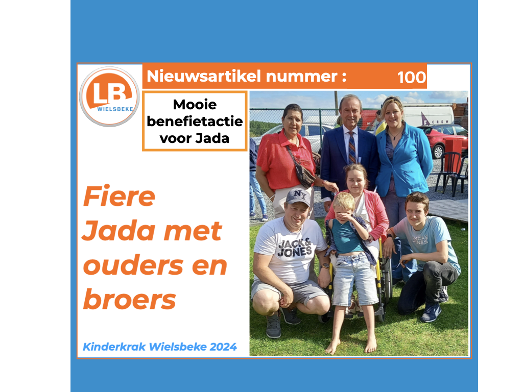 Mooie benefietactie voor Jada