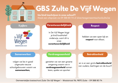 GBS Zulte De Vijf Wegen - pijlers
