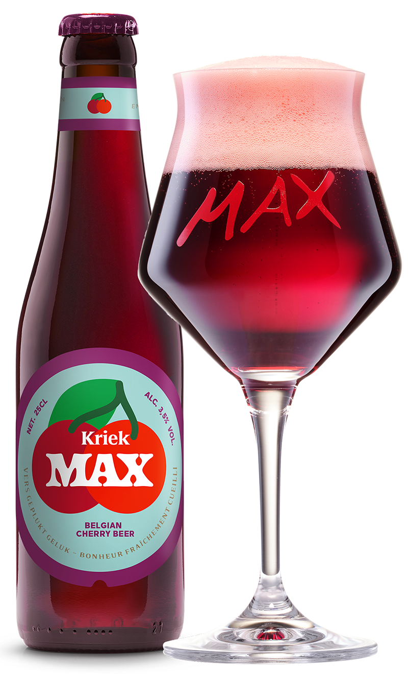 Kriek Max bottle + glass web 2025